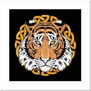 Tiger Print Graphic Posters and Art